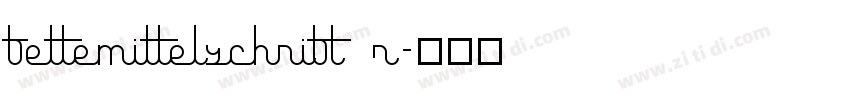 fettemittelschrift r字体转换